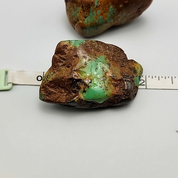 Natural Royston Pilot Mountain Fox Blue Gem Turquoise Polished 2 Specimen Nugget - Picture 7 of 12